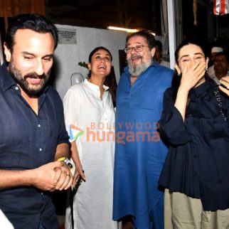 Photos Kareena Kapoor Khan, Saif Ali Khan, Karishma Kapoor and Kunal Kapoor snapped at Izumi in Bandra (5)